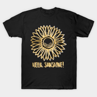 Hello, sunshine, sunflower T-Shirt